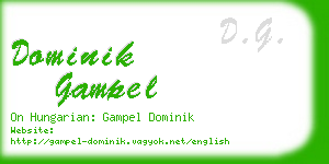 dominik gampel business card